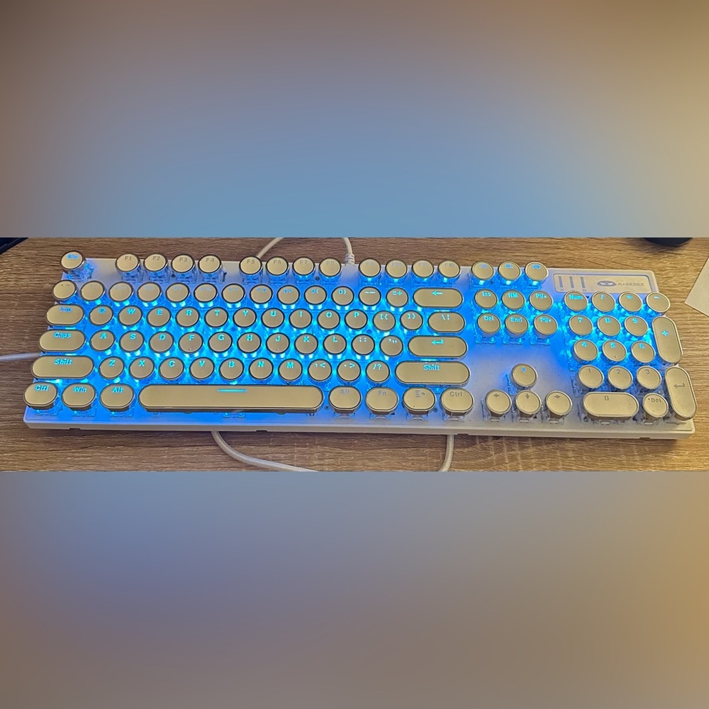 Blue light up keyboard